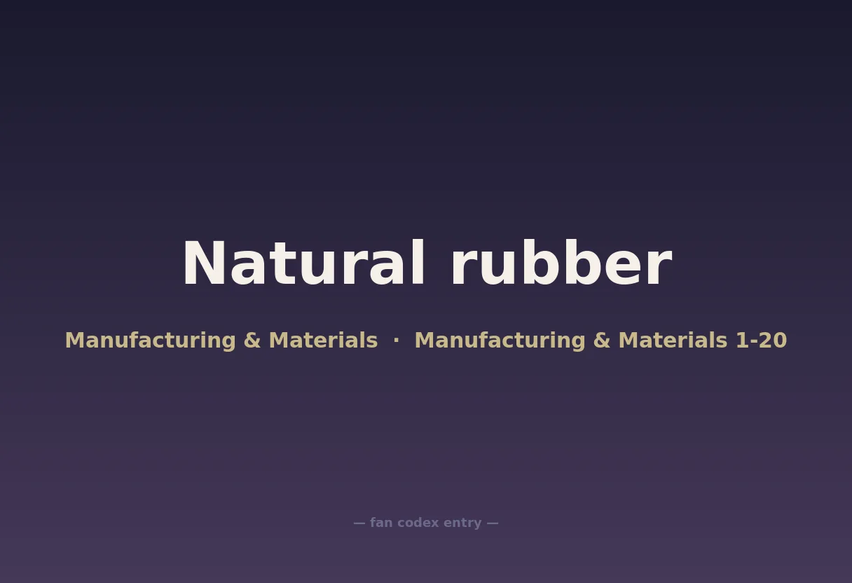 Natural rubber