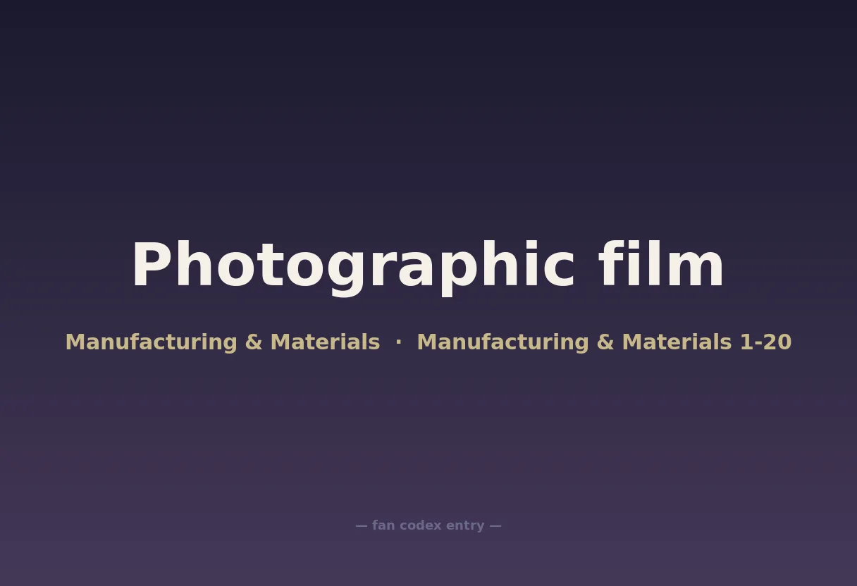 Photographic film