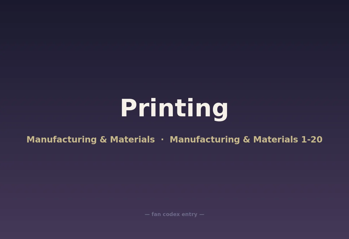 Printing